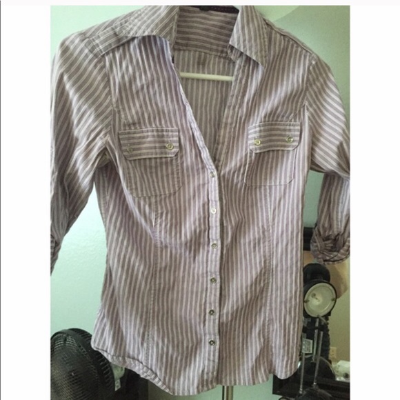 Express stripe button down - Picture 1 of 1